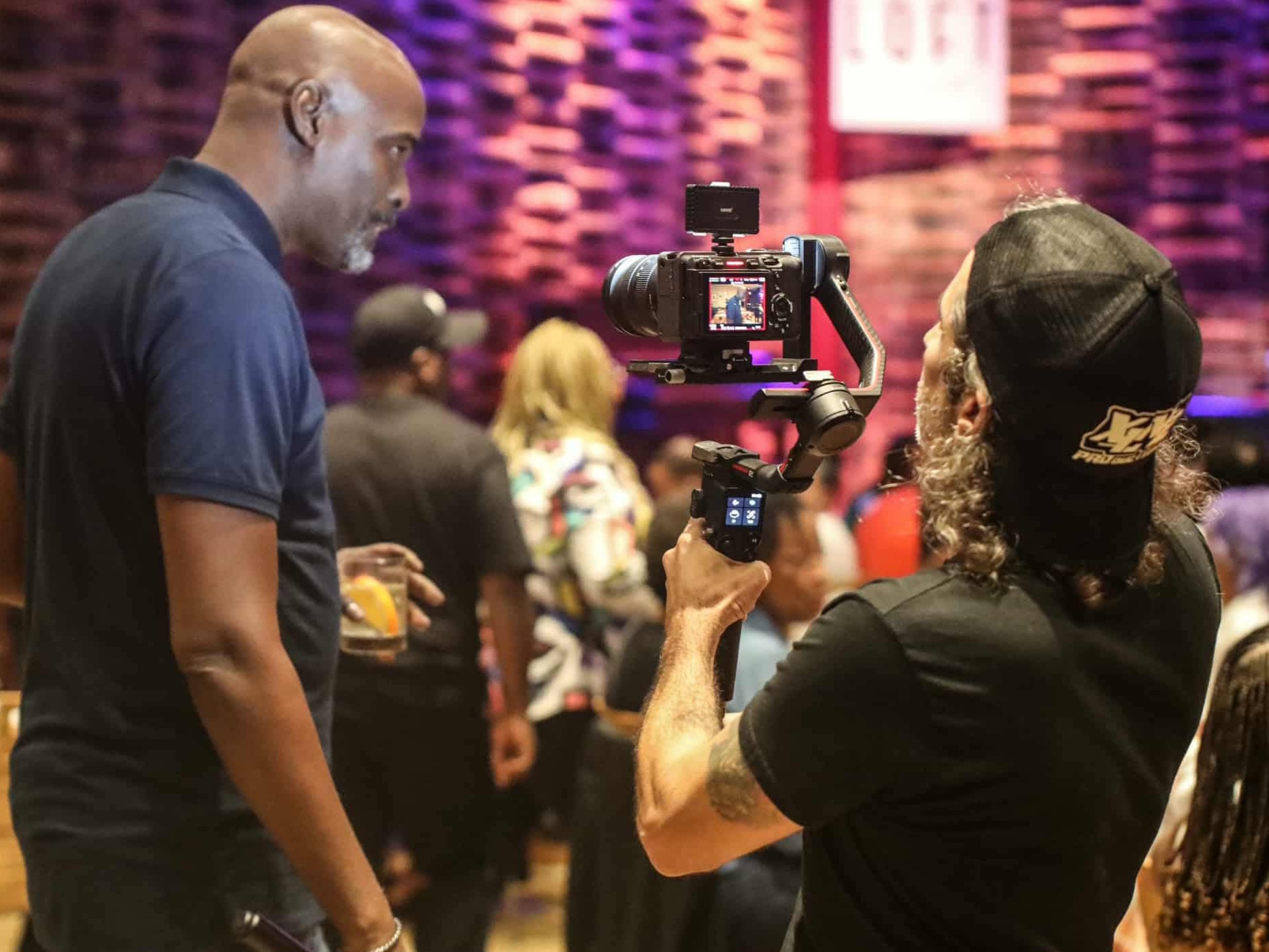 Comedy special filming